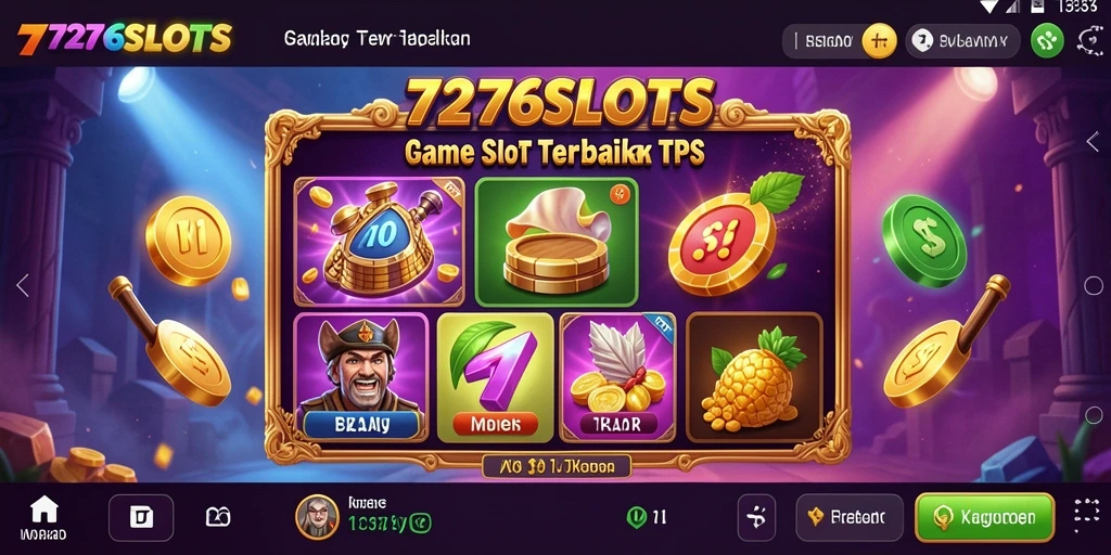 Screenshot gameplay <strong>7276SLOTS</strong> yang menampilkan mesin slot yang menarik.