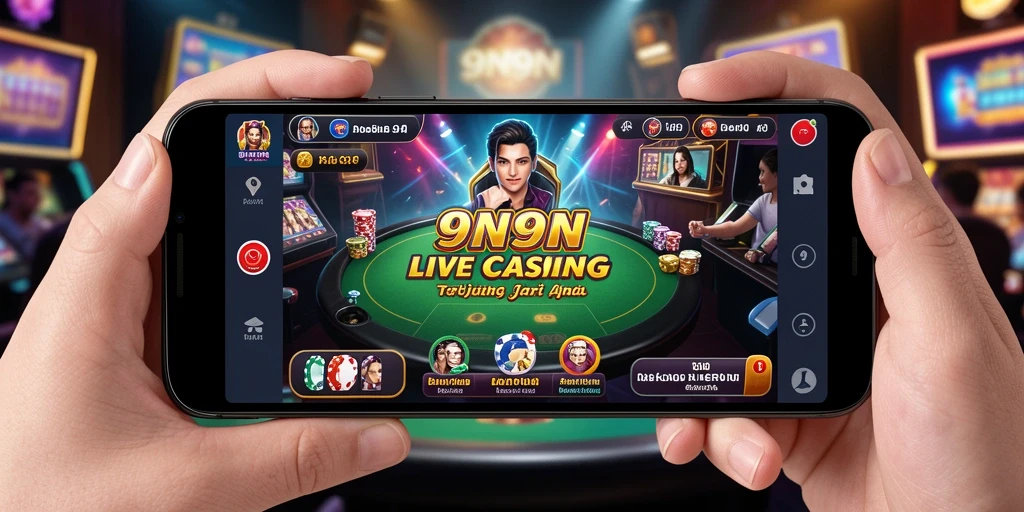 Gameplay Live Casino yang mendebarkan dan interaktif di 9N9N.