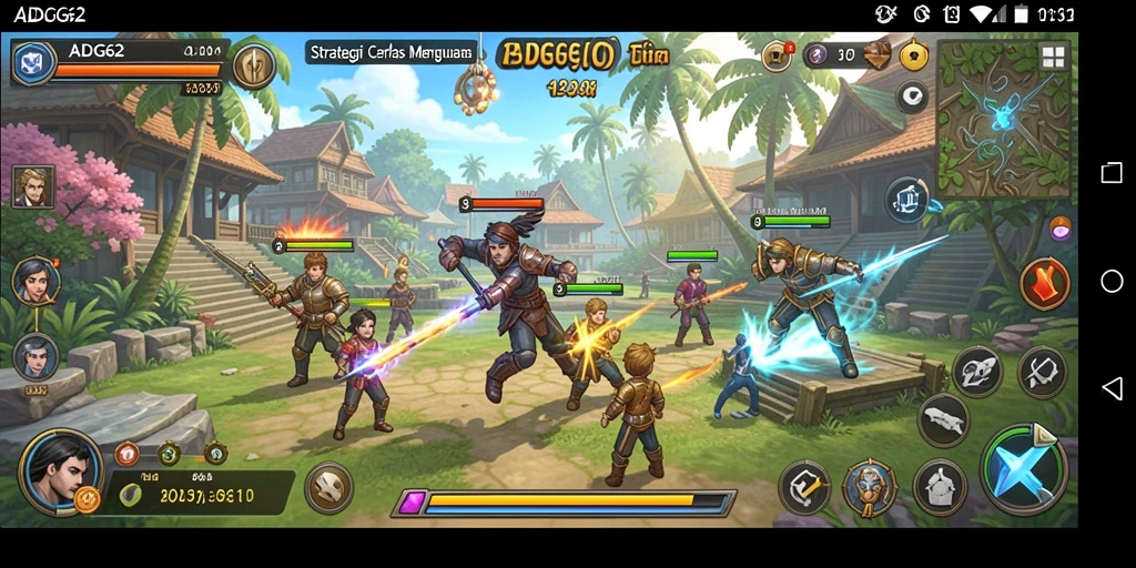 Tampilan gameplay ADG62 yang menantang dan menarik.
