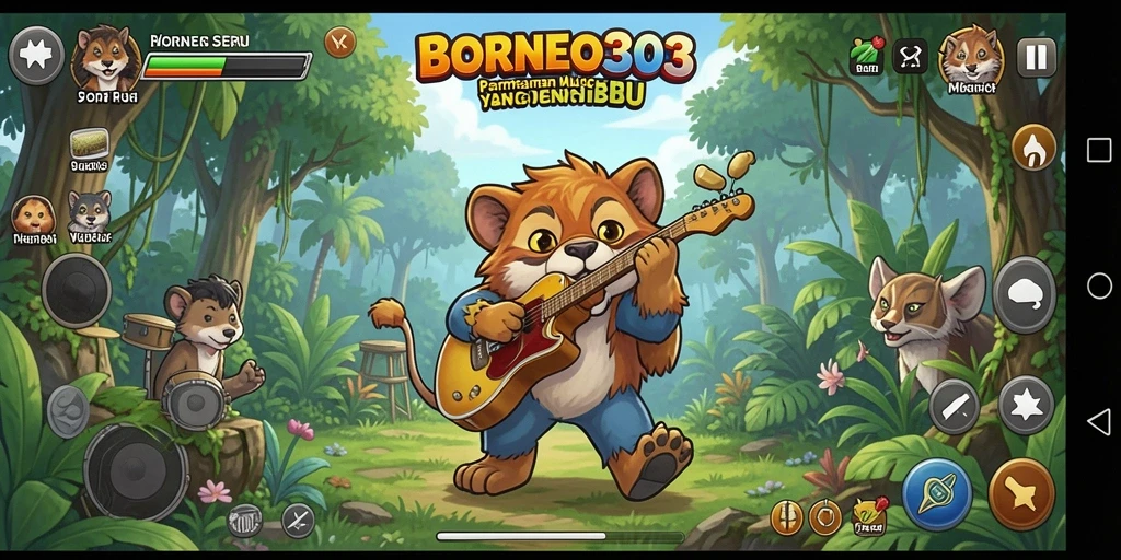 Tampilan gameplay seru dan mengasyikkan dari BORNEO303.