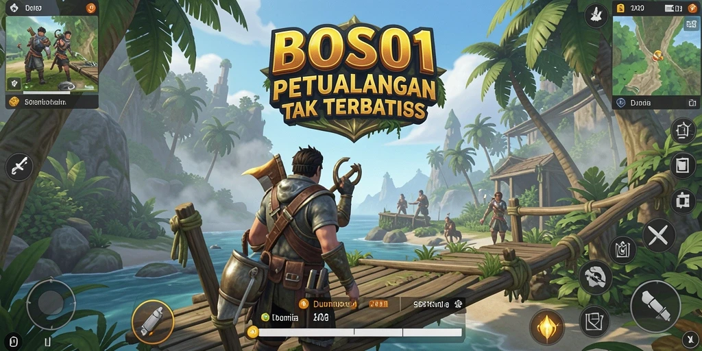 Gambaran gameplay BOS01 yang menakjubkan di dunia terbuka.