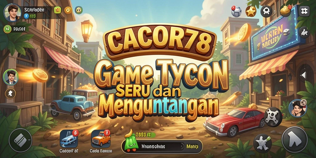 Screenshot gameplay CACOR78 menampilkan interaksi bisnis yang seru dan menantang.