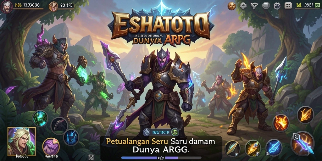 Tampilan gameplay ESHATOTO yang menegangkan dan dinamis di dunia ARPG.