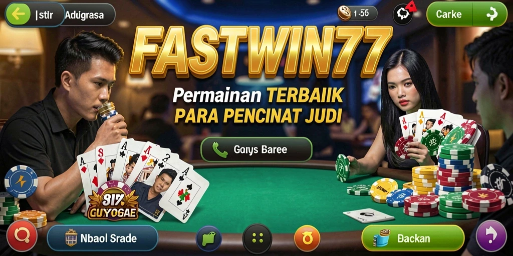 Tangkapan layar game Poker dengan aksi mendebarkan.
