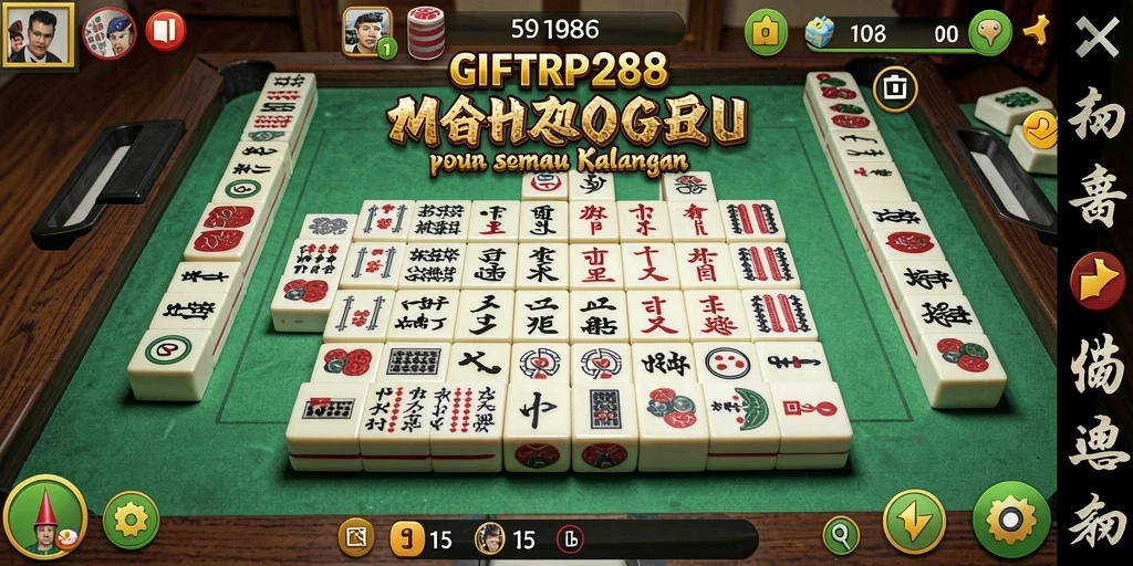 Tampilan gameplay dari GIFTRP288 dengan mode Mahjong yang menantang.