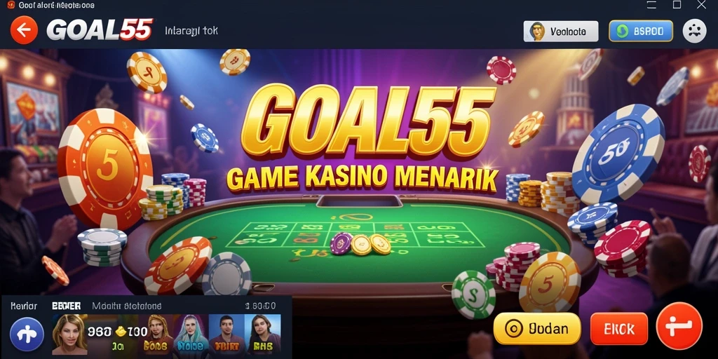 Tampilan menarik dari gameplay Kasino GOAL55 yang seru.