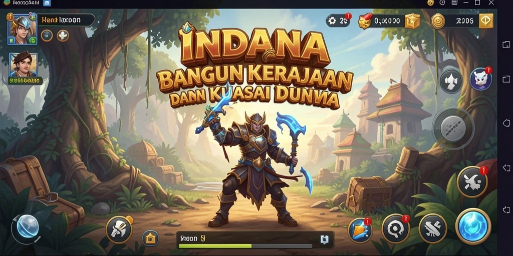 Tampilan gameplay INDAAA dengan elemen strategi yang menarik.