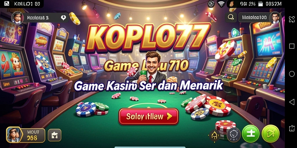 Tampilan gameplay KOPLO77 yang menakjubkan dan interaktif.
