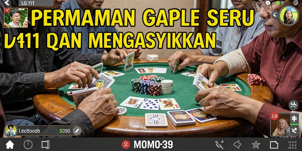 Tampilan gameplay seru LG111 dalam permainan Gaple.