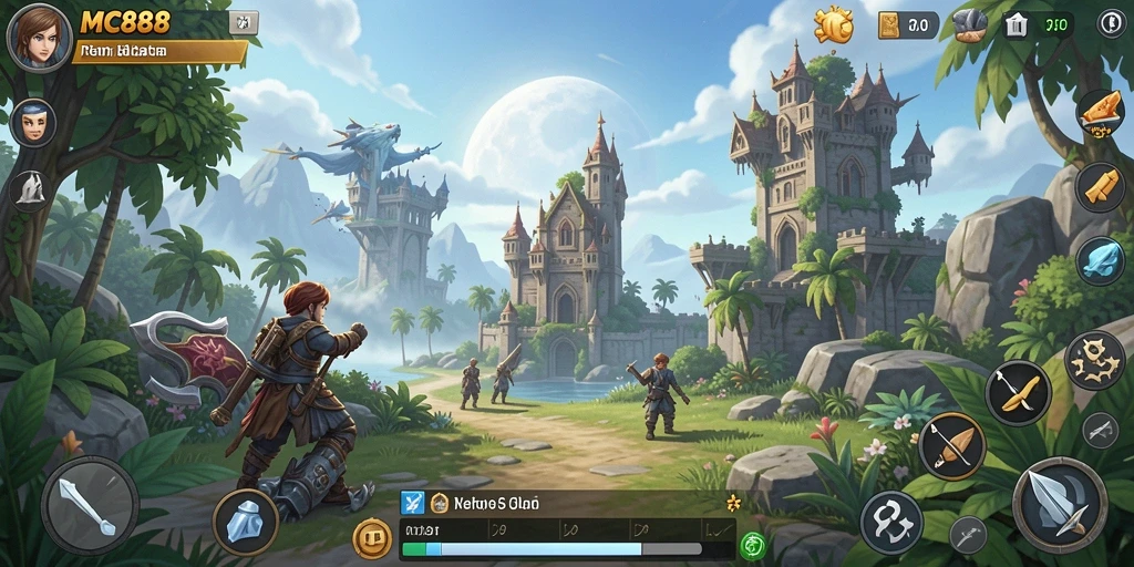 Tangkapan layar menunjukkan petualangan mendebarkan di dunia Open World.