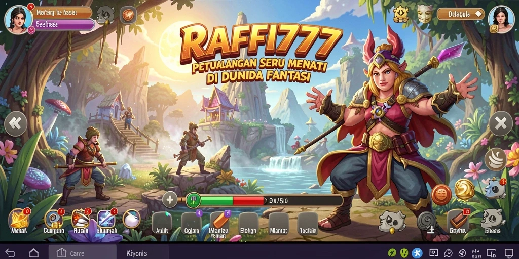 Screenshot utama RAFFI777 menampilkan gameplay menakjubkan dalam petualangan.