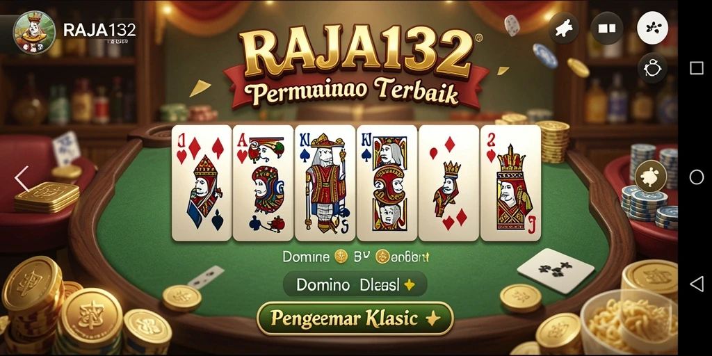 Tangkapan layar gameplay RAJA132 yang menunjukkan keseruan permainan Domino.