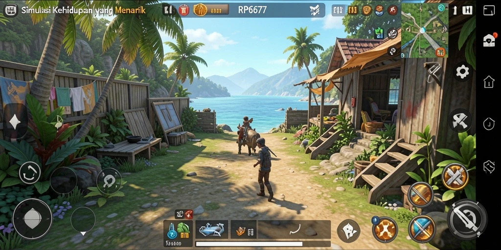 Tangkapan layar yang menunjukkan gameplay menarik dalam RP6677.