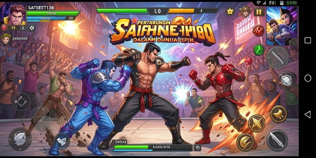 Gameplay seru SATSET138 dengan pertarungan epik dan karakter menarik.