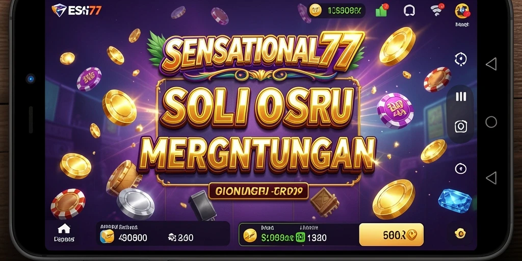 Tampilan gameplay SENSATIONAL77, penuh warna dan grafis yang menakjubkan.