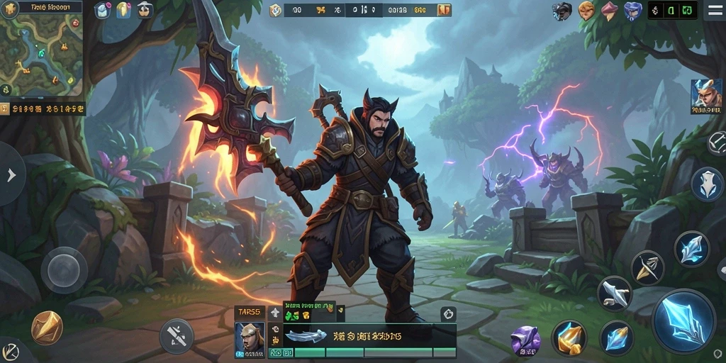 Screenshot TAR555 menampilkan aksi epik dalam gameplay ARPG.
